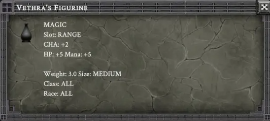VETHRA'S FIGURINE item card